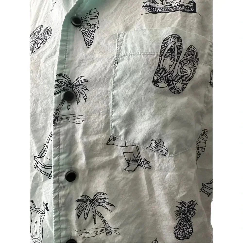 Free planet short sleeve button up - Picture 5 of 8
